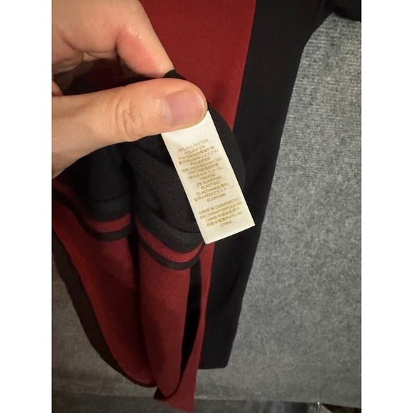 NWT Kate Spade Bosley Dress NJMU2069 Basic Geometry Black Red Size 0 - Picture 10 of 10